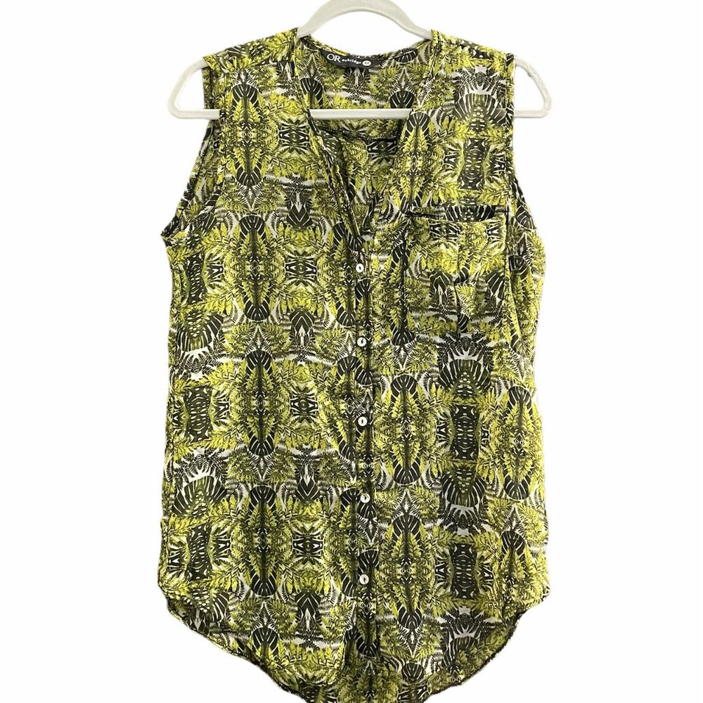 OR Oakridge Monstera Button Up Blouse